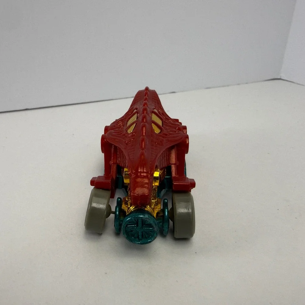 Hot Wheels Double Demon Red Teal Gold Dino Riders